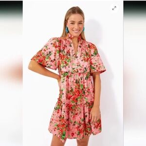 NWT Tuckernuck Pink Peony Meadows Crawford Dress- Small